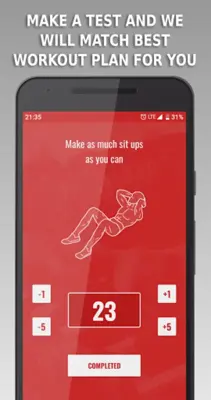 Sit Ups android App screenshot 4