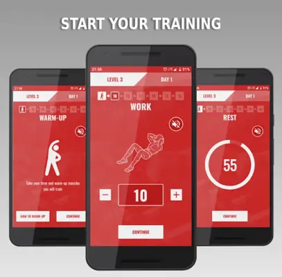 Sit Ups android App screenshot 6